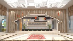 鎮(zhèn)江潤(rùn)州法院家風(fēng)教育主題館設(shè)計(jì)效果圖-序廳